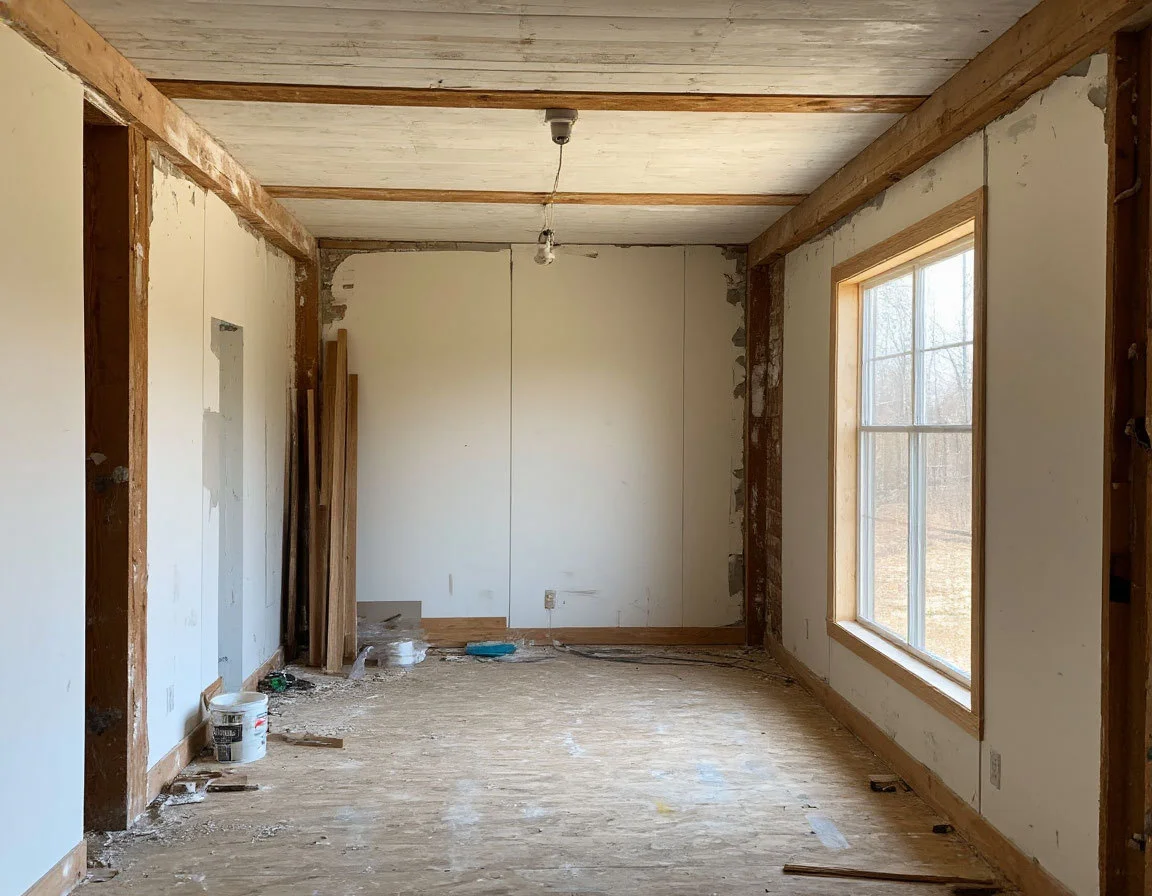 Применение гипсокартона в отделке интерьера. Изображение создано с помощью ИИ. Применение гипсокартона в отделке интерьера. Изображение создано с помощью ИИ.