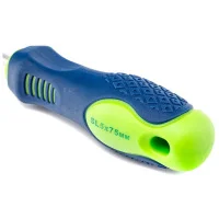 Отвёртка Сибртех SL5х75 мм, CrV, двухкомпонентная рукоятка