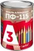 Эмаль ПФ-115 А3, чёрная, 0.9 кг