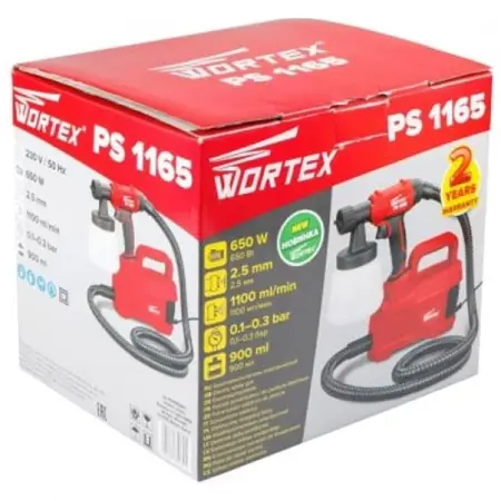 Краскораспылитель электрический WORTEX PS 1165