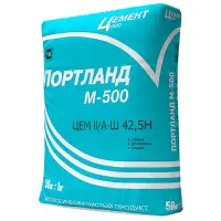 Портландцемент М500 ЦЕМ II/А-Ш 42.5Н ТУ23.51.12-001-27356185-2018, 50 кг