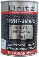 Грунт-эмаль 3-в-1 Britz Стандарт чёрная, литография, 2,2 кг