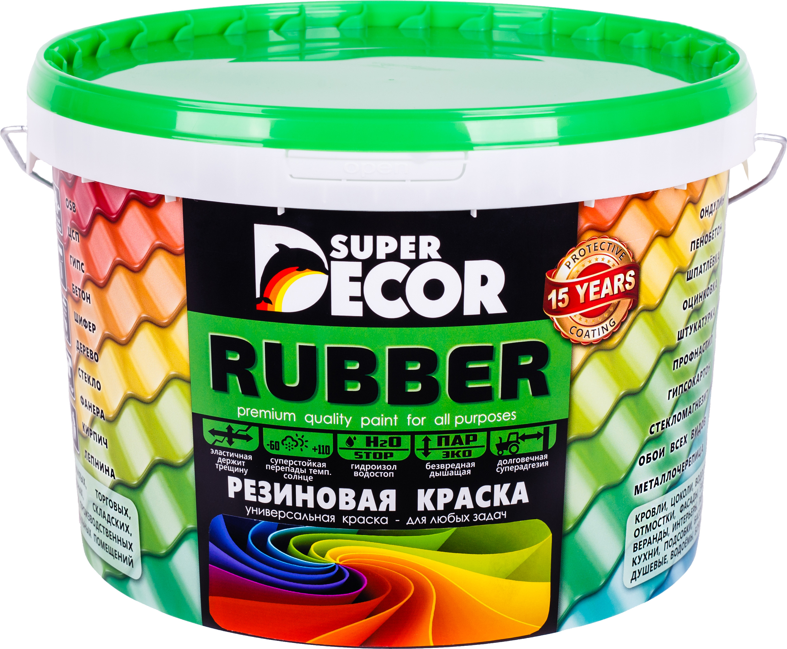 Краска резиновая Super Decor №19 Слоновая кость, 3 кг Краска резиновая Super Decor №19 Слоновая кость, 3 кг
