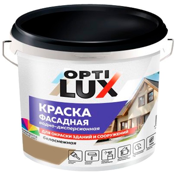 Краска ВД фасадная, 1,4 кг, ОПТИЛЮКС