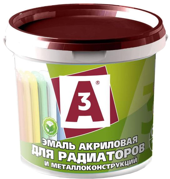 Эмаль акриловая А3 для радиаторов и металлоконструкций, 2,2 кг