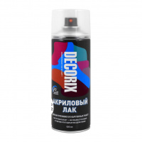 Аэрозольный акриловый лак Decorix, 520 мл, бесцветный глянцевый