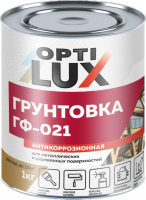 Грунтовка ГФ-021 Optilux (Оптилюкс),1 кг, красно-коричневая