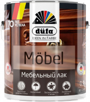 Лак мебельный Dufa MOBEL глянцевый, белый, 0.9 л