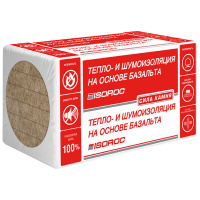 Плита минераловатная тепло- звукоизоляционная ISOROC Изолайт 50 1000х600х50 мм (4,8 м², 0,24 м³, 8 плит уп.)