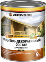Защитно-декоративный состав Zerwood ZDS, орех, 0.85 л