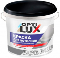 Краска ВД для потолков белоснежная, 1,4 кг, ОПТИЛЮКС